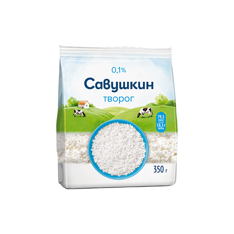 Savushkin Cottage Cheese 0% Fat 350G