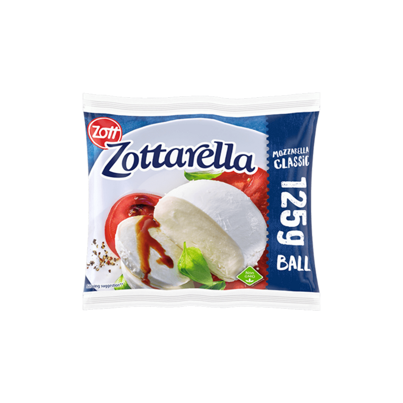 Zott Zottarella Classic Ball Mozzarella ( Fior di Latte) 125G