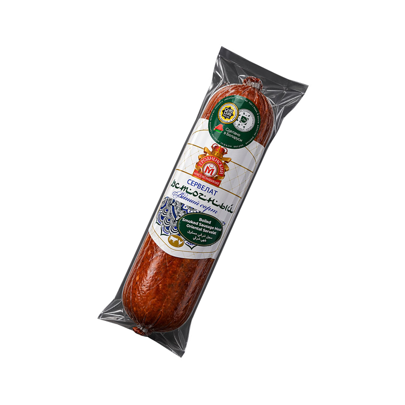 Grodno Boiled Smoked Sausage Meat Oriental Servelat 410g
