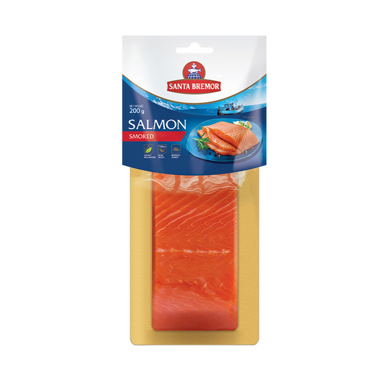 Santa Bremor Soft Smoked Salmon Fillet Portion 6 x 200G