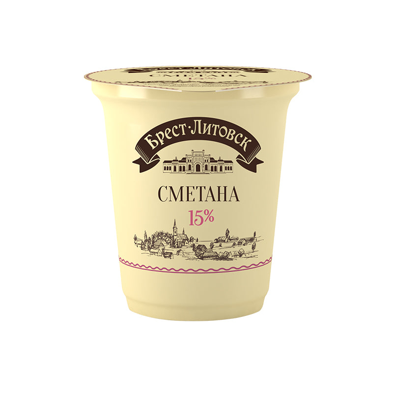 Savushkin Sour Cream 15% Fat 300G