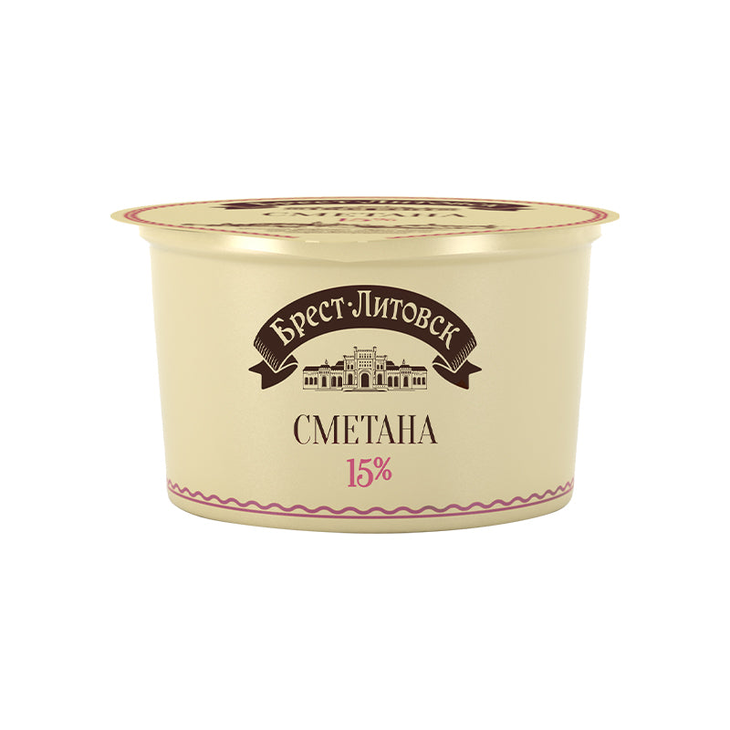 Savushkin Sour Cream 15% Fat 12 x 180G