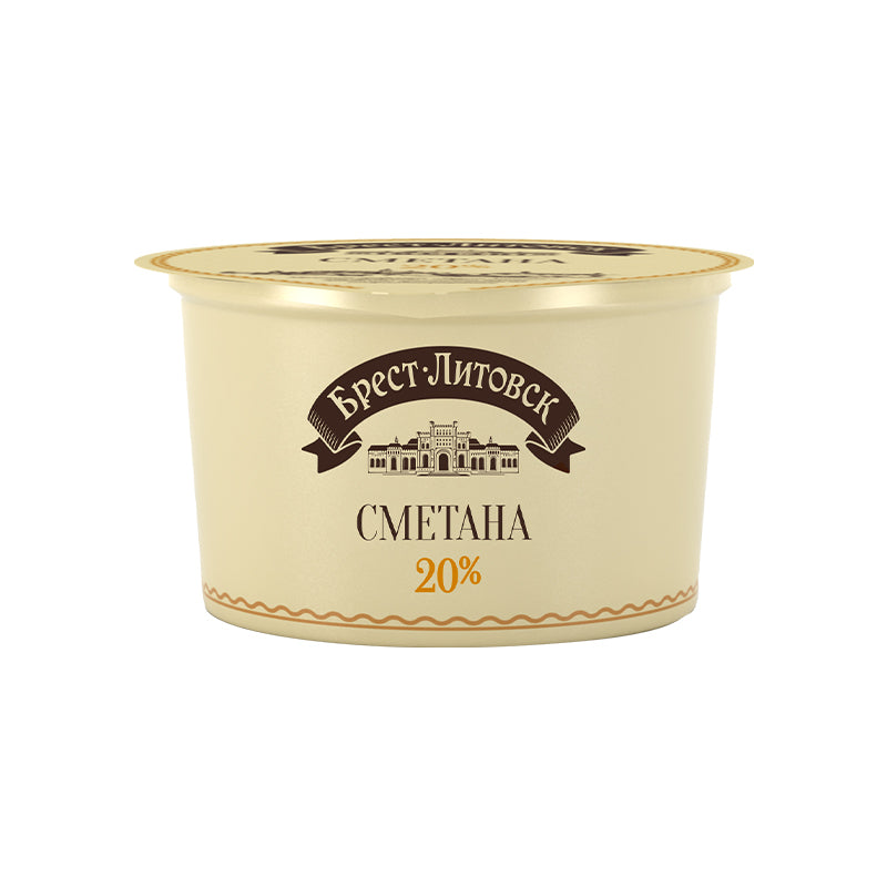 Savushkin Sour Cream 20% Fat 12 x 180G