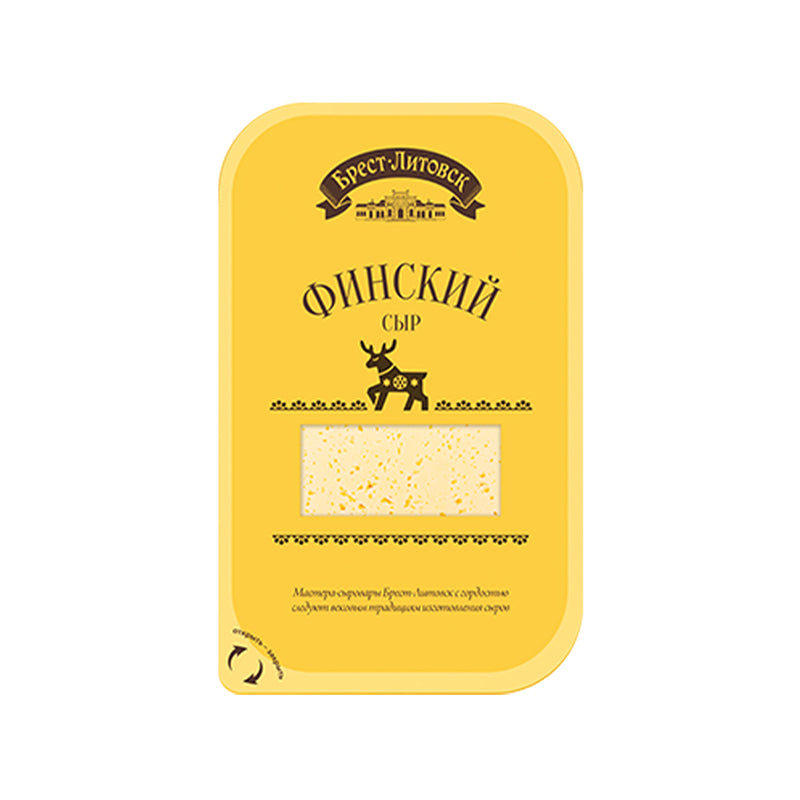 Savushkin Finskiy Semi Hard Cheese 45% Fat 8 x 150G