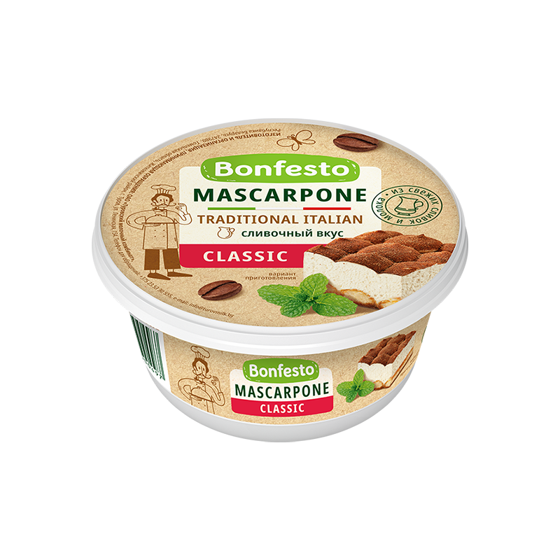 Bonfesto Mascarpone Cheese Classic 78% 6 x 250G