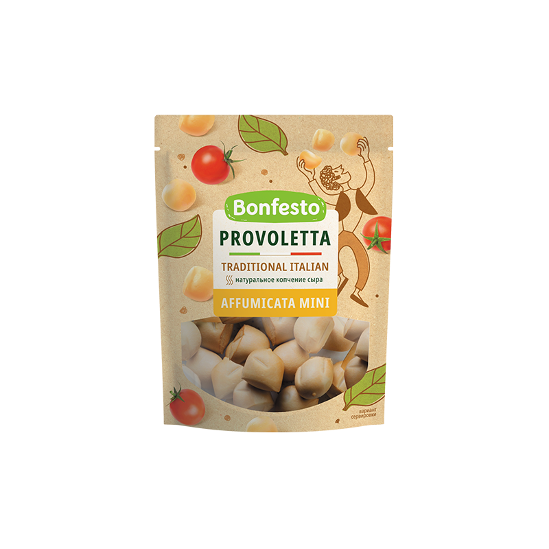 Bonfesto Semi Hard Smoked Cheese Provoletta 45% 120g