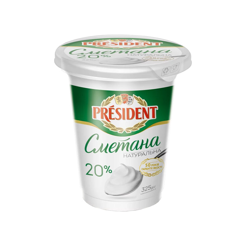 President Sour Cream 20% Fat 300G
