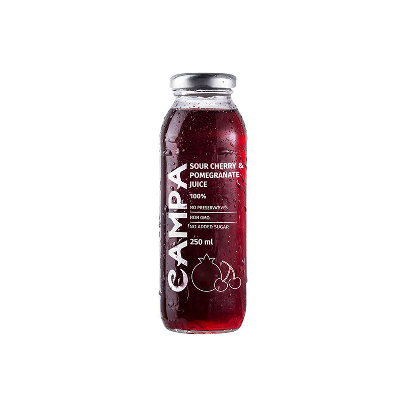 Campa Sour Cherry & Pomegranate Juice 100% 250ml