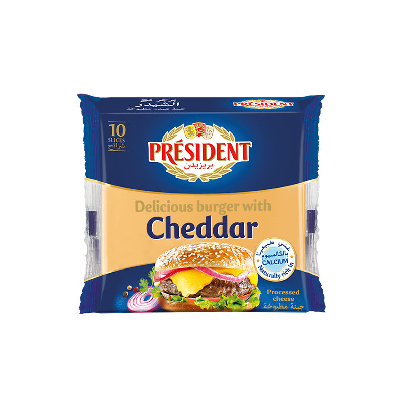 President Cheddar Burger Slices, 10 Sheets 200G