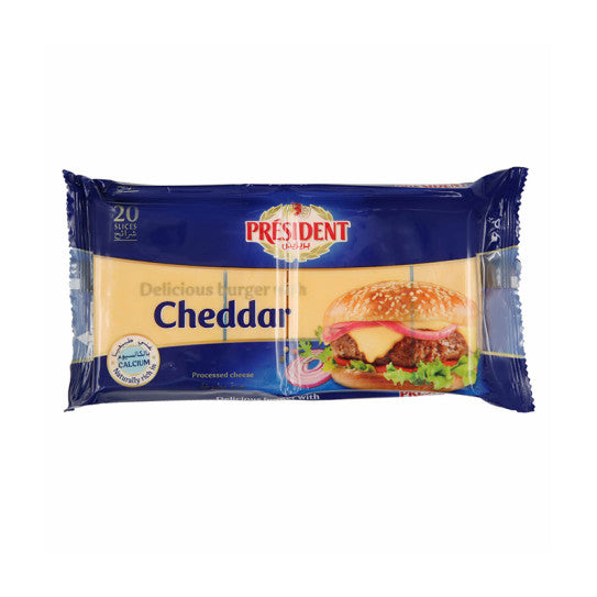 President Cheddar Burger Slices, 20 Sheets 9 x 400G
