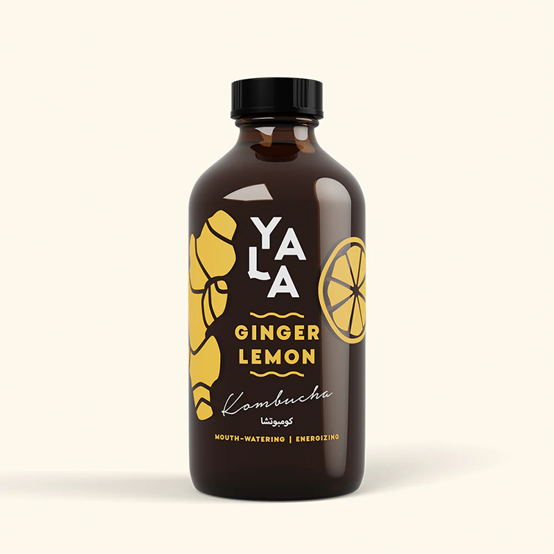 Yala Ginger & Lemon Bottled Kombucha 250ml