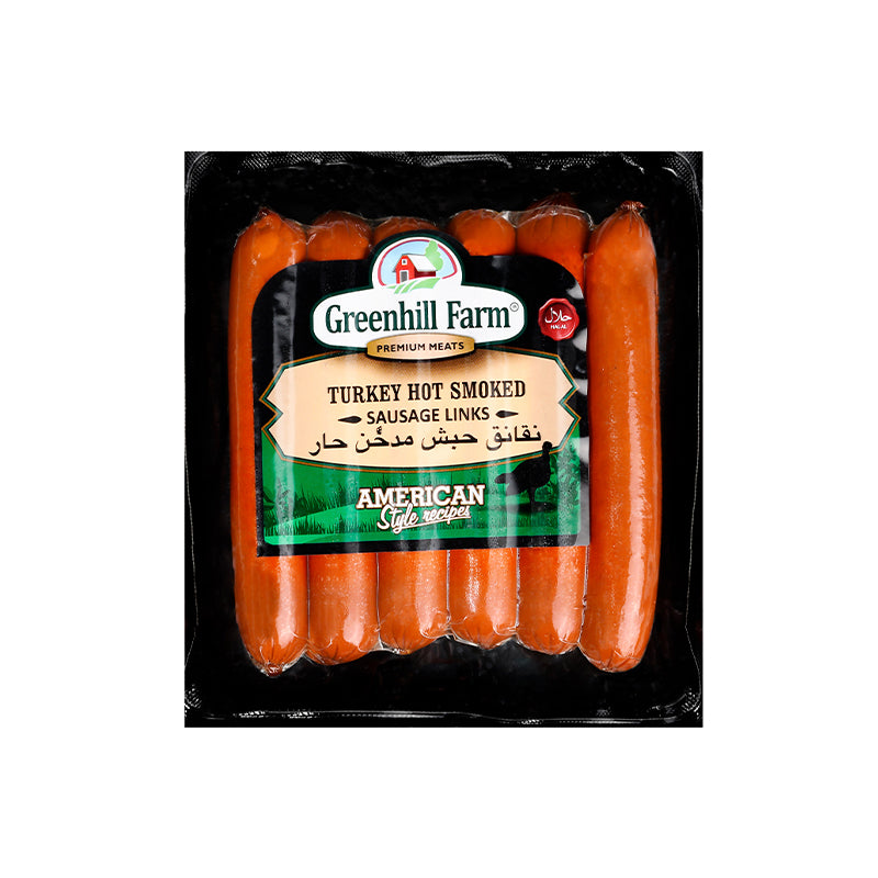 Greenhill Farm Turkey Hot Smoked Sausage Links 396G