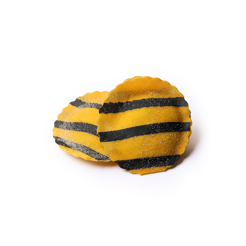 Gusto Vero Ravioli Round Strips with Eggplant Fresh Frozen Kg