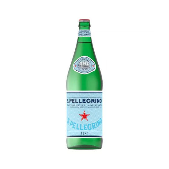 San Pellegrino Natural Sparkling Water Glass 12 X 1L