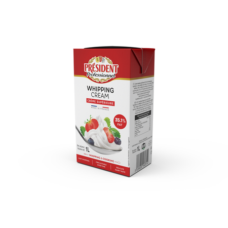 President Uht Whipping Cream 6 x 1L