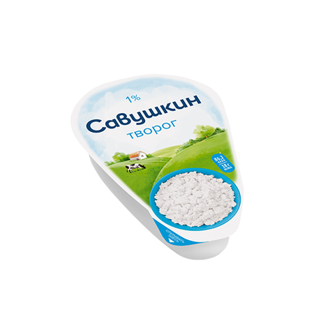 Savushkin Cottage Cheese 1% Fat 8 x 180G