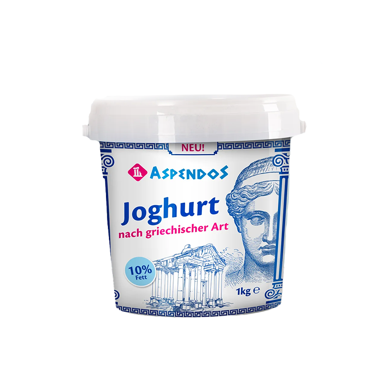 Aspendos Greek Yoghurt 10% fat 6 x 1L