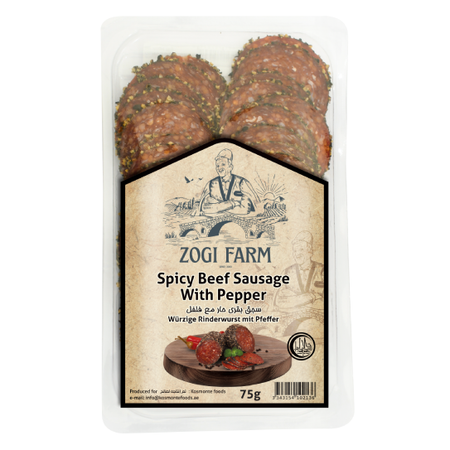 Zogi Farm Dry Beef Sausage Slice Spicy 10 x 70g