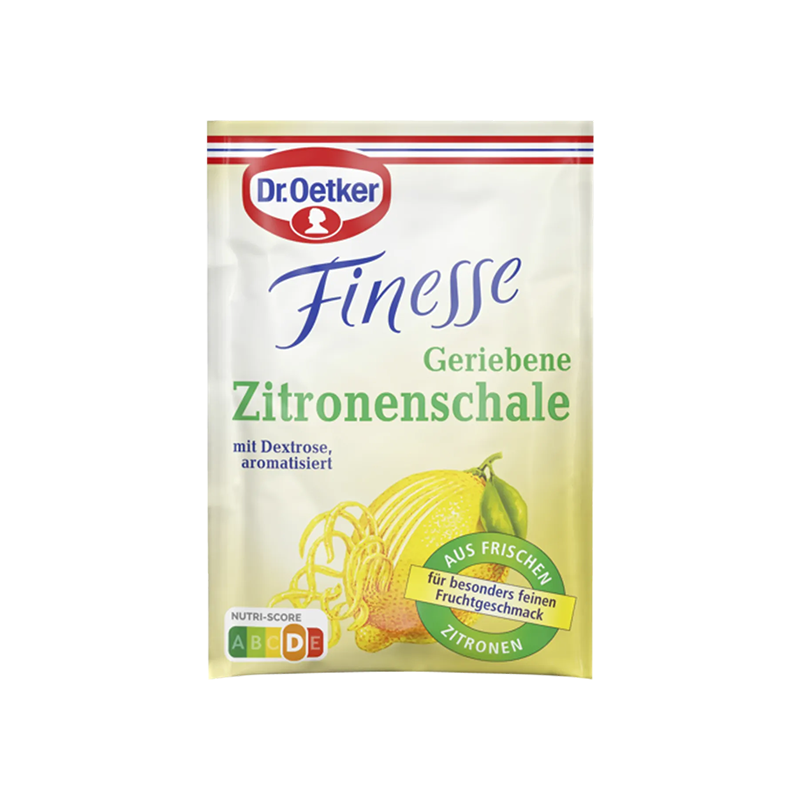 DR Oetker Finesse Grated lemon zest 18g