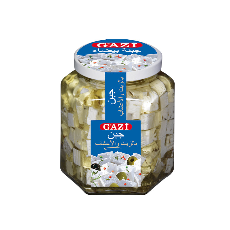 Gazi Soft Cheese Cubes In Oil With Herbs 45% Fat 300G