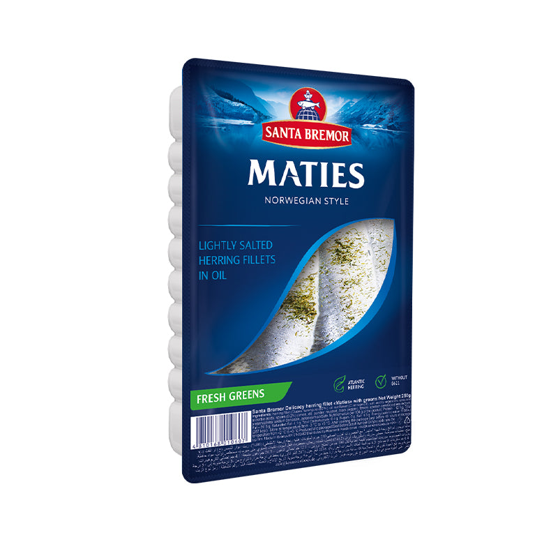 Santa Bremor Matjas Herring Fillet With Herbs 250G