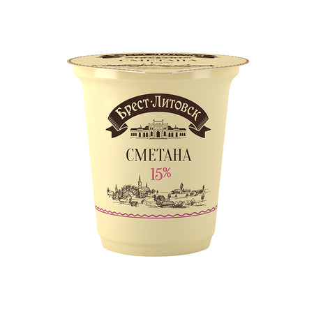 Savushkin Sour Cream 15% Fat 12 x 300G