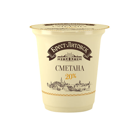 Savushkin Sour Cream 20% Fat 12 x 300G