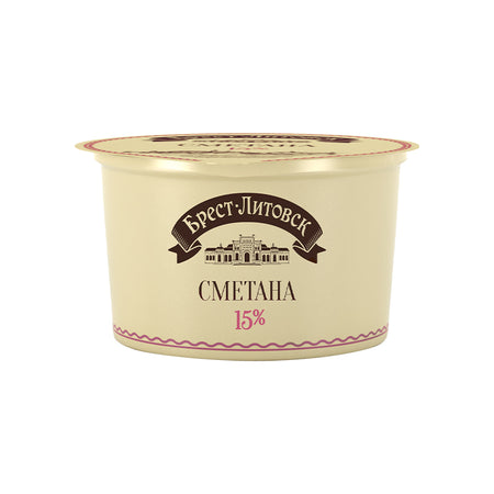 Savushkin Sour Cream 15% Fat 12 x 180G