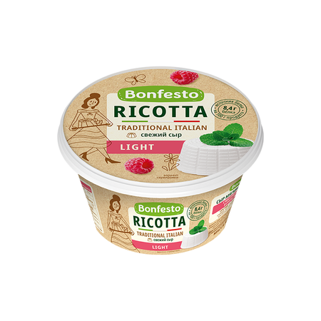 Bonfesto Ricotta Cheese 40% 6 x 250G