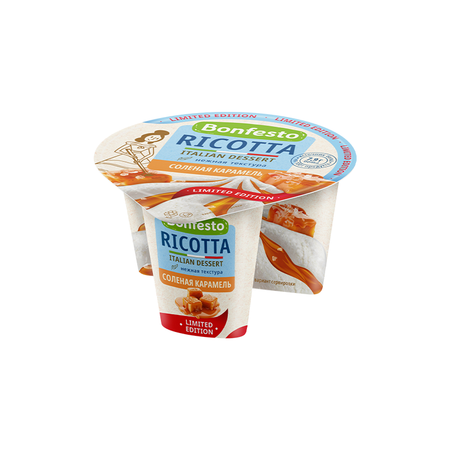 Bonfesto Ricotta & Salted Caramel 50% 12 x 125G