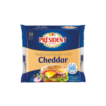 President Cheddar Burger Slices, 10 Sheets 36 x 200G