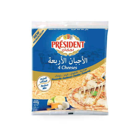 President Shredded Four Cheeses 8 x 400G