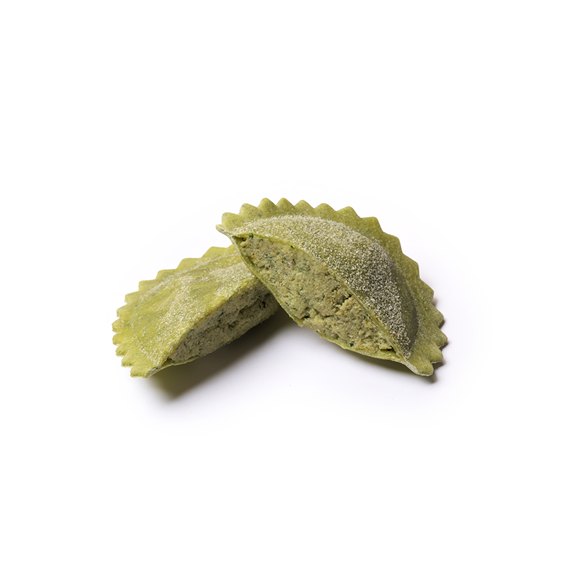 Gusto Vero Ravioli Round with Burrata and Pesto Fresh Frozen Kg