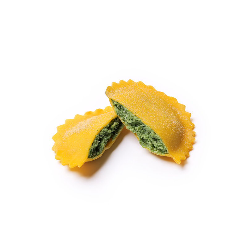 Gusto Vero Ravioli Round Ricotta and Spinach Fresh Frozen Kg