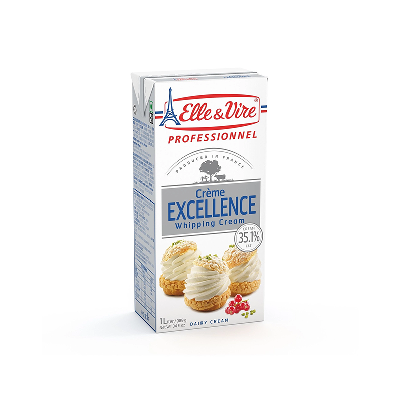 Elle & Vire Excellence Whipping Cream 35.1% Fat 1L