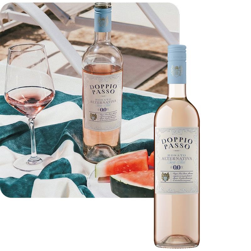 Doppio Passo Rosato Alternativa alcohol-free 750ml